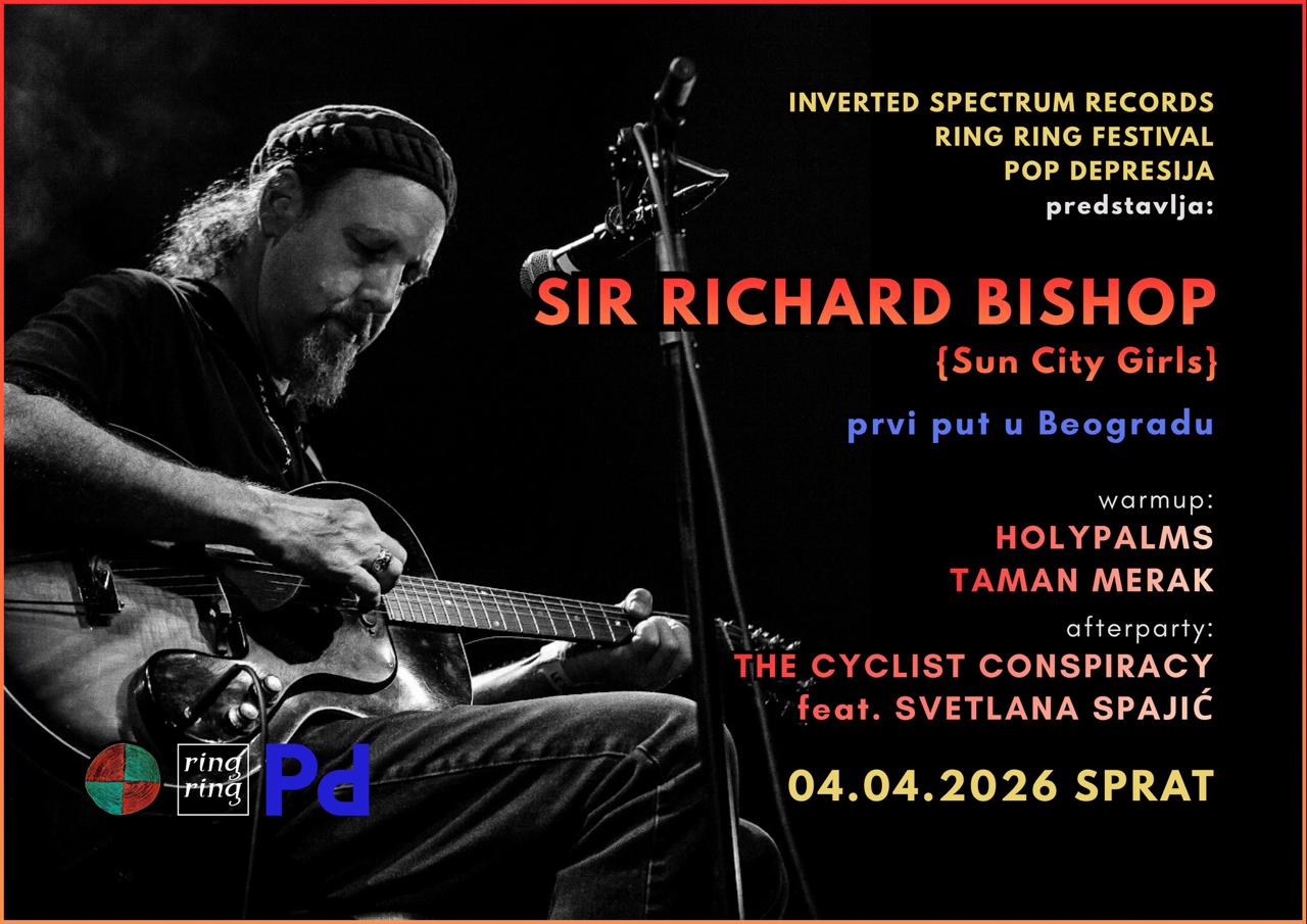 4 апреля в Белграде впервые выступит Sir Richard Bishop — гитарист-виртуоз, соос