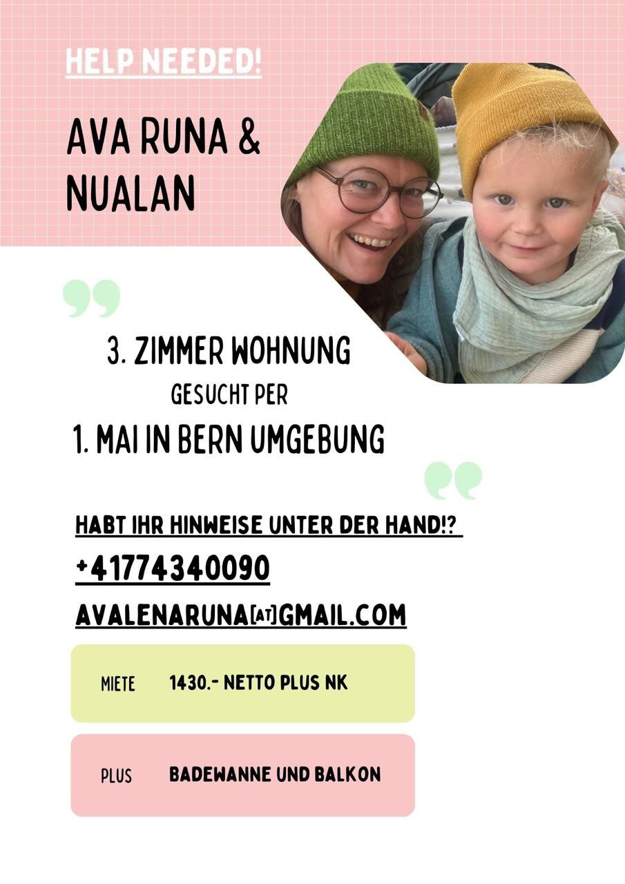 Bitte direkt bei AVA melden, wenn ihr was wisst. ❤️