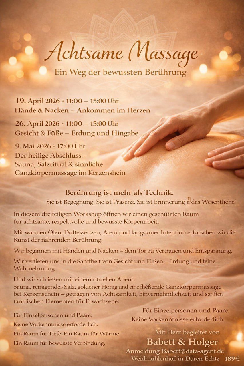 Ein ganz besonderes und berührendes Event in 3 Teilen 🌿