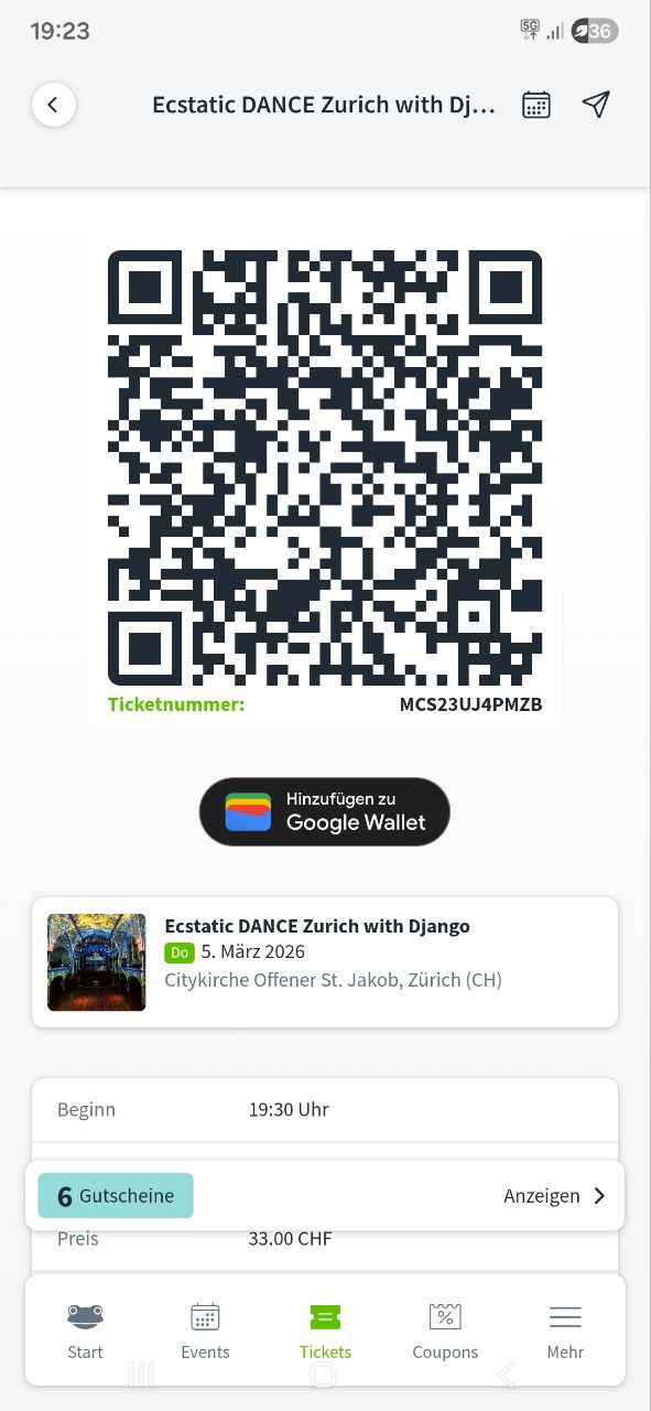 So is anybody on the door..just give them my Ticket🤷‍♂️ it was spontan arrived t