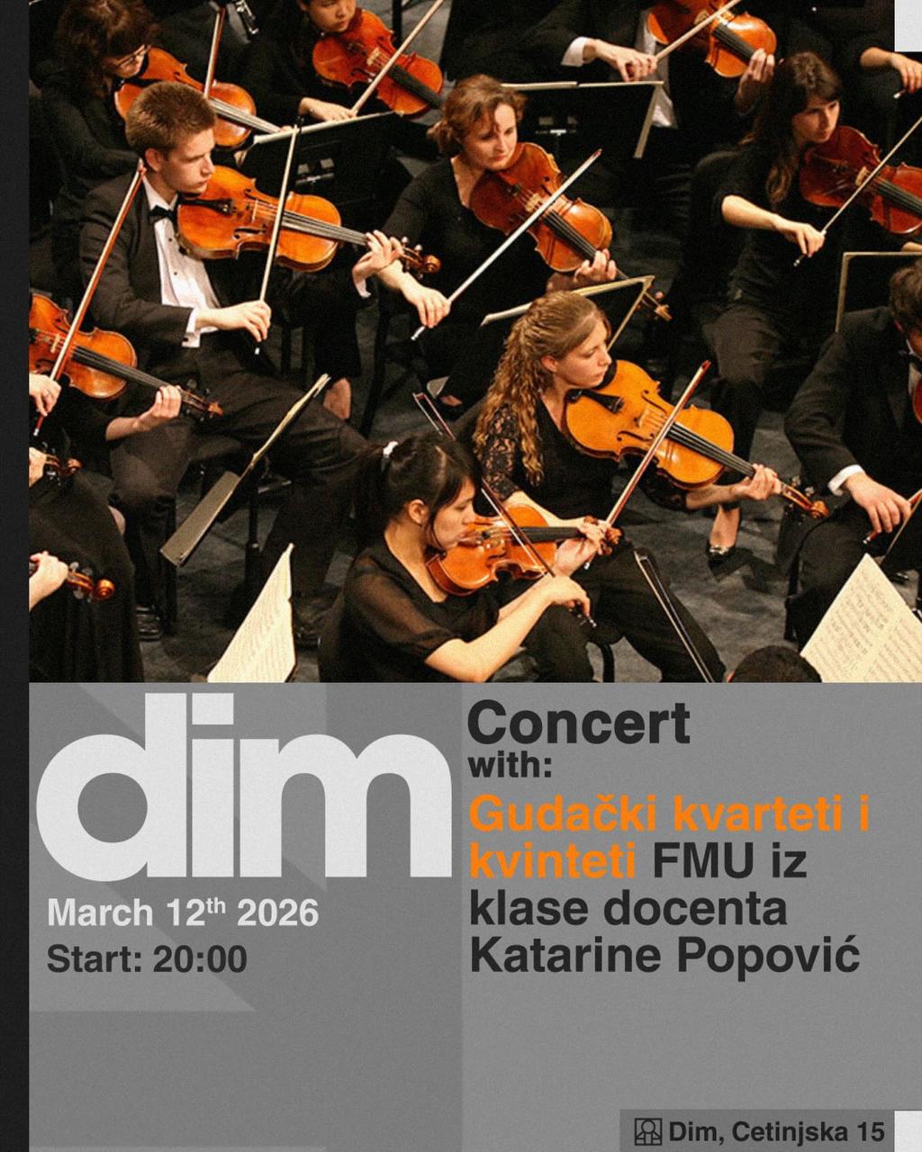 В этот четверг струнный оркестр студентов Факультета музыкального искусства Белг