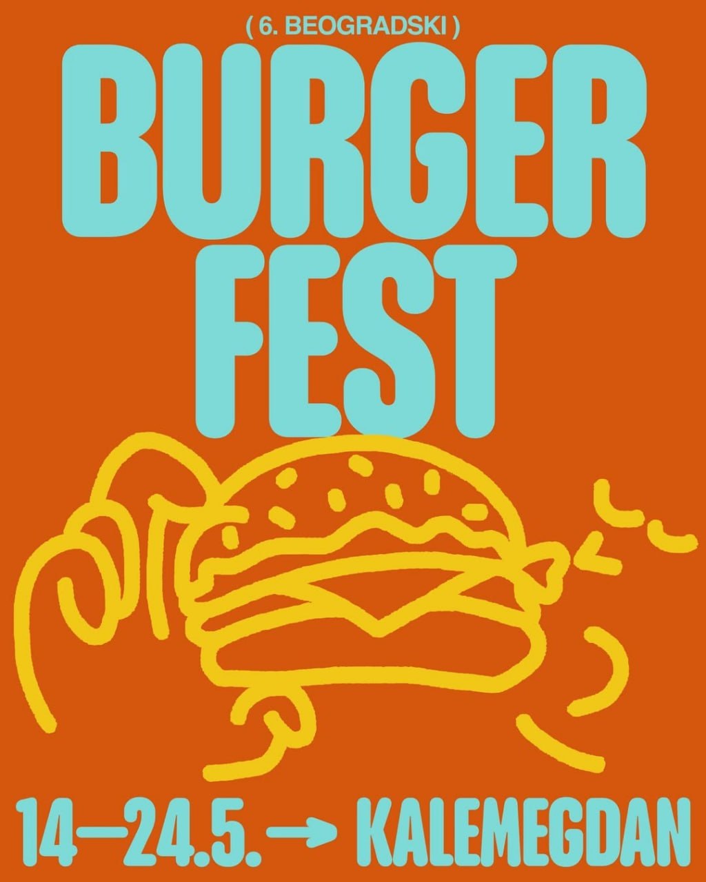 С 14 по 24 мая на Калемегдане пройдёт 6 Белградский фестиваль бургеров!🍔🍔