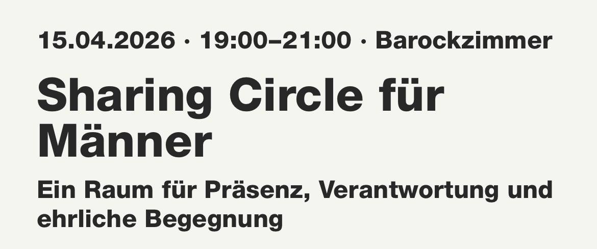 Sharing Circle für Männer