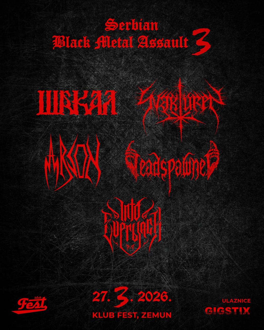 В эту пятницу в земунском клубе Fest — третий выпуск фестиваля Serbian Black Met