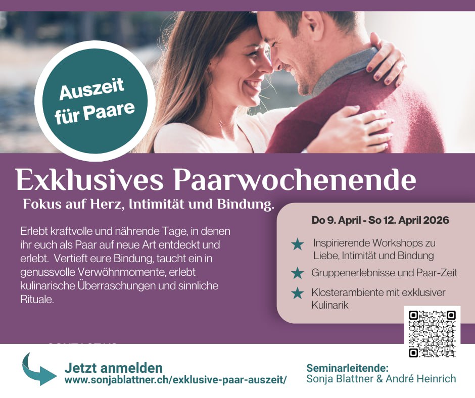 Ein exklusives Paarwochenende in Stans mit dem Fokus auf Herz, Intimität und Ver