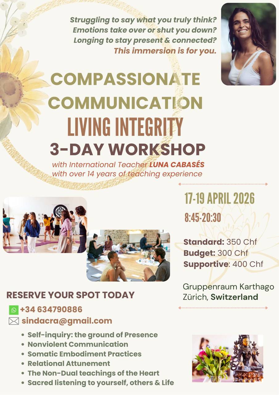 Luna is coming back to Zurich next month to give her amazing workshop! This real