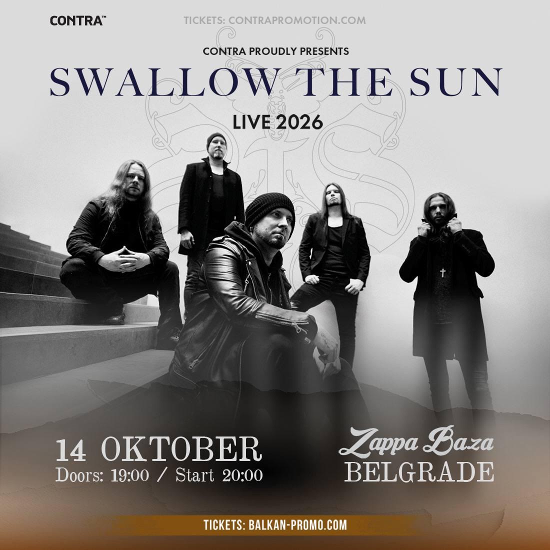 Осенью в Белград впервые приезжает Swallow the Sun — финская метал-группа, играю