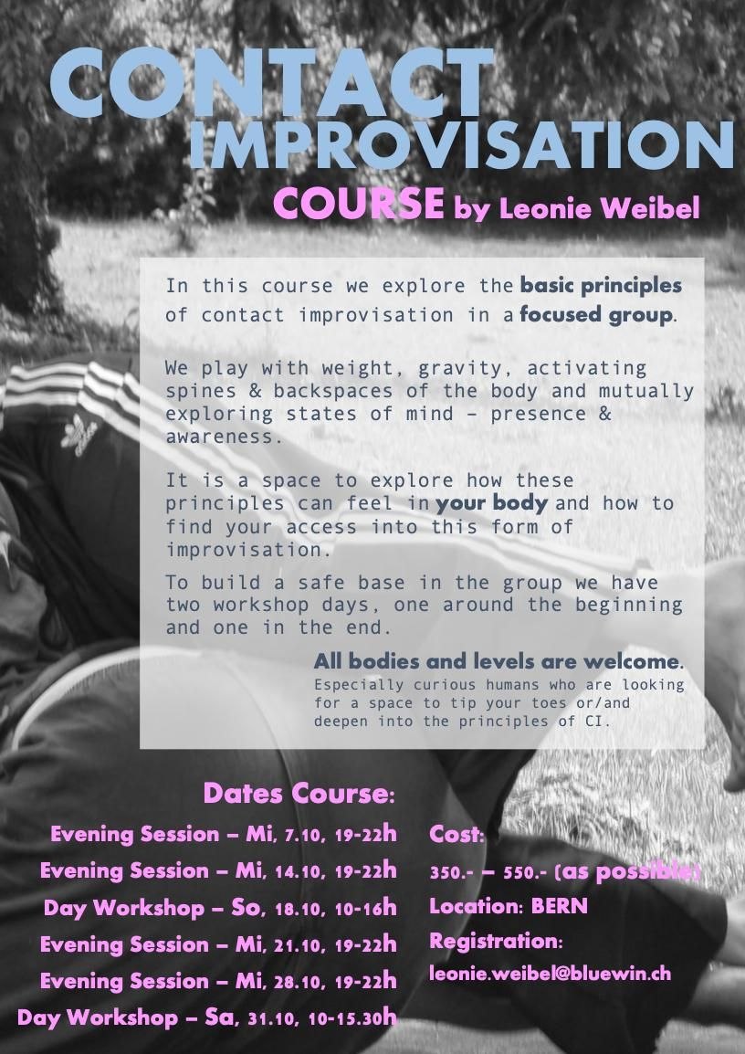 I start another Contact Impro course in Bern in autumn!