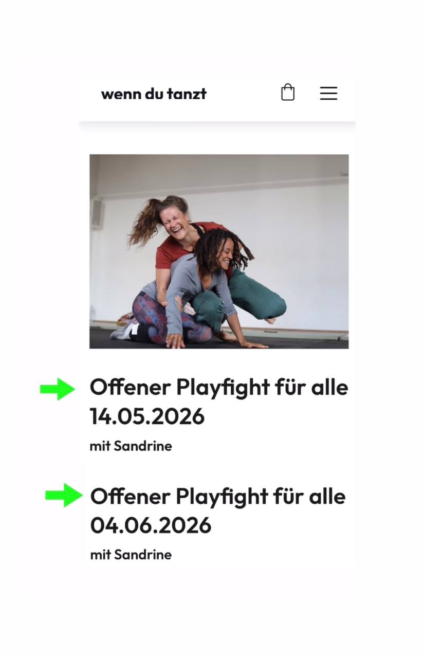 Lust auf spielerische Selbstermächtigung? Wir treffen uns noch 2x zum Playfighte