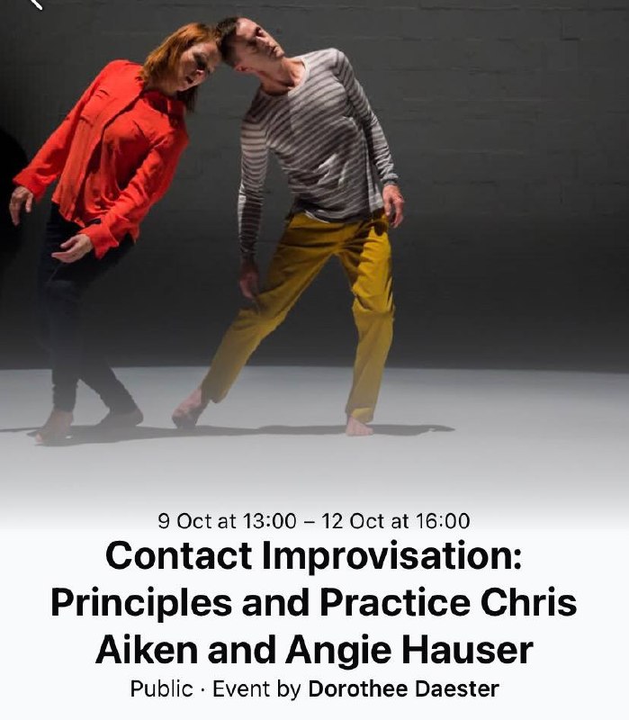 Contact Improvisation: Principles and Practice