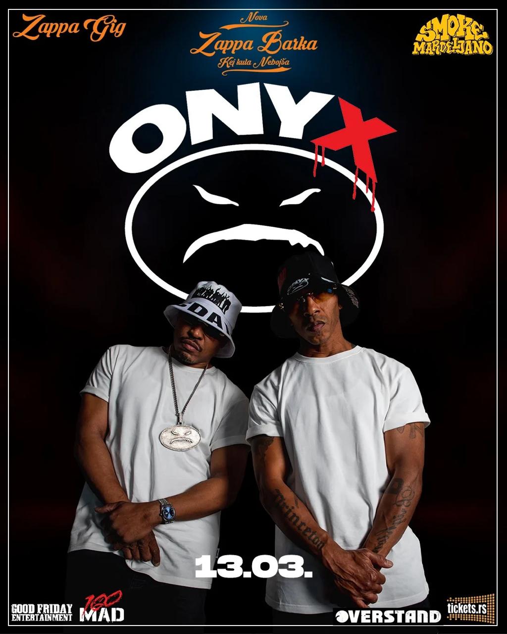 13 марта в Zappa Barka выступит культовый нью-йоркский хип-хоп дуэт Onyx. На раз