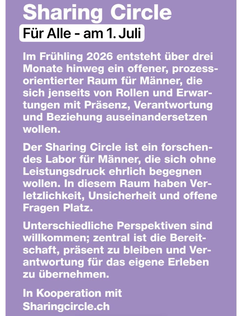 Einladung für Kreishaltende und Prozessbegleitende